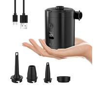 Ensemble de pompes à air électriques multifonctions compactes avec compresseurs d'air numériques pour voyage et utilisation à la maison, pompes compactes avec indicateurs de batterie