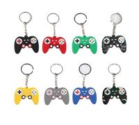 Ensemble de porte-clés manette de jeu 8 couleurs 4,5 x 3,5 cm Design rétro console de jeu
