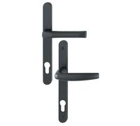 Ensemble de porte-fenêtre plaque étroite Atlanta 113KH/300LMSGL/1530 HOPPE Noir mat Clé i Entr.92 - ép.58-67 - 3366041