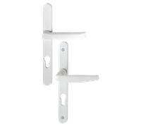 Ensemble de porte-fenêtre plaque étroite Atlanta 113KH/300LMSGL/1530 HOPPE Saillie réduite 195mm Blanc 9016 Clé i Entr.70 C.7 - ép.78/87 - 3309311