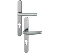 Ensemble de porte-fenêtre plaque étroite Atlanta 113KH/300LMSGL/1530 HOPPE Saillie réduite 195mm Clé i Ent.70 C.7 Asp.inox F9 - 78/87 - 3529129 G