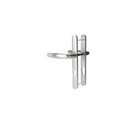 Ensemble de porte-fenêtre plaque étroite Atlanta 1530/300LFSGL HOPPE Argent F1 Clé i - ép.58/67 vis bois 4x20 - 3342487