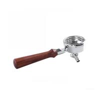 Ensemble de porte-filtre à café robuste de 58 mm pour Sage Express - Poignée en bois en acier AISI 304 Pièce de rechange pour café maison 225 mm (bois de santal rouge)