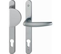 Ensemble de porte palière Atlanta 554/300LMSGL/1530 HOPPE plaque étroite Argent F9 Clé i - entr.70 ép.68/77 - 3891734