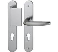 Ensemble de porte palière plaque étroite aileron Atlanta HOPPE 554/3346/1530 Inox F9 - Clé i - ent.8/92 56/70 - 2838421