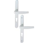 Ensemble de porte plaque étroite Atlanta HOPPE - 195mm - Clé i - Entr.7/70 - C.7 - Blanc 9016 -1530/300LMSGL - ép.78/87 - 3303859