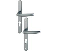 Ensemble de porte plaque étroite Atlanta HOPPE - aspect inox F9 - clé i - 1530/300LMSGL - entr.70 - ép.48/57 - 3303816