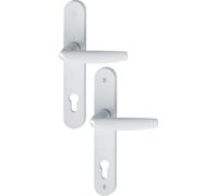 Hoppe Poignées sur plaques Atlanta – Clé I – entraxe 92 mm – Blanc 9016