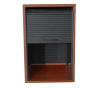 Ensemble de porte pliante d'accordéon, Kit de porte d'armoire à enroulement noir/blanc, plusieurs tailles, tambour ABS(Black,40x44in (102x112cm))