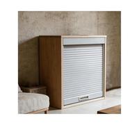 Ensemble de porte pliante d'accordéon, Kit de porte tambour ABS coulissant plusieurs tailles for cuisine de garde-robe RV(34x34in/86x86cm)