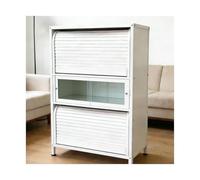 Ensemble de porte pliante d'accordéon, Kit de porte tambour DIY, porte à enroulement rétractable, ABS, tailles(22x20in/56x50cm)