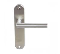 Ensemble de porte Pomerol sur petites plaques 165 mm - inox 304 brossé - bec-de-cane EUROWALE