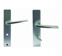 Vachette Poignée sur plaque RIVIERA - Entraxe 195 mm - Aluminium argent - Clé I - Garantie 10 ans