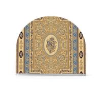 Ensemble de porte-serviettes en acrylique vintage européen avec motif floral pour fête, mariage, événements, décoration d'intérieur pour extérieur, salle à manger Bleu/marron