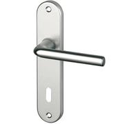 Ensemble de porte - SOFOC - Courchevel - Aluminium - Finition argent - Entraxe 165mm