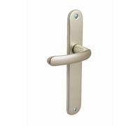 Vachette Poignée de porte bec de cane entraxe 165 mm Aluminium Finition Champagne Garantie 2 ans