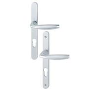 Hoppe Ensemble sur plaque New York Clé I entraxe 70 mm carré 7 mm Argent 3293355