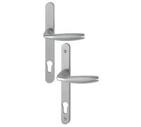 Ensemble de porte sur plaque étroite New-York 1810RH/300LMSGL/1810 HOPPE Inox PZ92 - 3398270