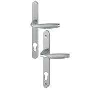Ensemble de porte sur plaque étroite New-York 1810RH/300LMSGL/1810 HOPPE Inox PZ92 - 3398270
