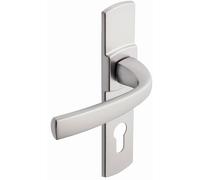Ensemble de porte sur plaque Muze BEZAULT - Entraxe 165mm - Chrome velours - Clé I - 4075/6390