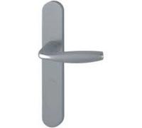 Ensemble de porte sur plaque New york HOPPE - entr.165mm - Bec de cane - aspect inox F9 - 1810/318KN - 3398472