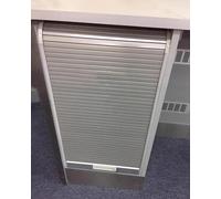 Ensemble de porte tambour décorative flexible et rail,cadre façade,kit porte garage enroulement droite à monter soi-même for magasins/cuisines/comptoirs(90x55cm(35.4x21.7"))