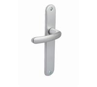 Vachette - Ensemble de porte 73118 - Aluminium - Entraxe 165 mm - Bec de canne
