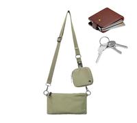 Ensemble de portefeuille - Sac fourre-tout double en toile, collection de sacs à main de travail élégants, sac à bandoulière réglable, organisateur pour dossiers, livres, accessoire de mode à usage qu