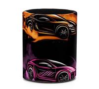 Ensemble de pot à crayons coloré et cool pour bureau, pot à crayons rond, organisateur de bureau pour la maison, l'école, le bureau, fournitures de papeterie (7,9 x 9,9 cm)