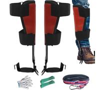 Ensemble de poteaux Ascend - Équipement d'escalade professionnel pour les tâches verticales | Pointes renforcées avec rembourrage confortable et prise en main stable pour le jardinage, l'exploitation