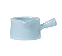 Ensemble de pots à lait en céramique 165 ml et 250 ml, pots à crème avec poignée (4 couleurs), jolis pichets à sauce for café, confiture, sirop(Light blue,165ml)
