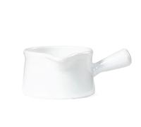 Ensemble de pots à lait en céramique 165 ml et 250 ml, pots à crème avec poignée (4 couleurs), jolis pichets à sauce for café, confiture, sirop(Wit,250ml)