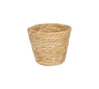 Ensemble de pots de fleurs en jonc de mer avec rangement tissé en plastique 17,8 x 15,2 cm, pour intérieur et extérieur, convient très bien aux couvercles de pots de fleurs. Conteneurs naturels