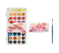 Ensemble De Poudre De Pigments D'aquarelle, 36 Couleurs Unies, Peinture À L'aquarelle, Couleur Vive, Portable, Pour Enfants Étudiants, Outil De Dessin Acrylique