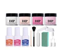 Ensemble de poudre de trempage liquide multifonctionnel: ingrédients secs et sûrs et durabilité des couleurs en salon, ensemble de poudre de trempage liquide professionnel pour ongles