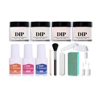 Ensemble de poudre de trempage liquide multifonctionnel: ingrédients secs et sûrs et durabilité des couleurs en salon, ensemble de poudre de trempage liquide professionnel pour ongles