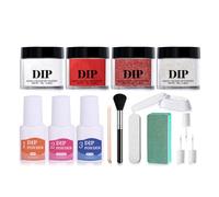 Ensemble de poudre de trempage liquide multifonctionnel: ingrédients secs et sûrs et durabilité des couleurs en salon, ensemble de poudre de trempage liquide professionnel pour ongles