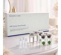 Ensemble de poudre lyophilisée anti-rides FGF - Sérum polypeptidique avancé pour le raffermissement de la peau, 100mg + 5ml / paire, 3 paires