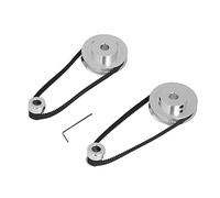 Ensemble de poulie de distribution roue synchrone en aluminium avec courroie de distribution haute performance anti-âge transmission lisse pour imprimante 3D fraiseuse de tour CNC (Alésage de 8 mm /
