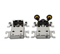 Ensemble de poulie de porte coulissante pour vieilles portes en bois, roulettes en plastique et nylon avec coque en fer, matériel de rechange pour systèmes de portes coulissantes d'armoire ou