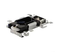 Ensemble de poulie de porte coulissante pour vieilles portes en bois, roulettes en plastique et nylon avec coque en fer, matériel de rechange pour systèmes de portes coulissantes d'armoire ou