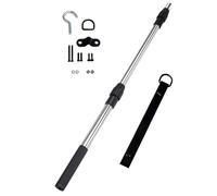 Ensemble de poulies de porte d'échelle de grenier avec tige en acier rétractable pour économiser de l'espace pour lofts, garage, crochet d'extension de grenier