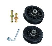 Ensemble de poulies de tondeuse à gazon 532194326 532194327 en métal pour mécanisme d'entraînement de tracteur, performance efficace, installation facile, noir, compatible avec YTH24V48LS YTH24V54XLS