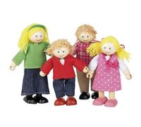 Ensemble de poupée familiale blanche
