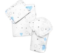 Ensemble de poupées 3D de luxe, Baby Nellys, emmaillotage, doudou et oreiller, I love boy