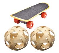 Ensemble de pour tortue et planche à roulettes, 2 légumes, balles de friandises pour tortues, support de légumes avec planche à roulettes, d'enrichissement pour petits animaux de