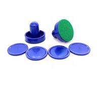 Ensemble de poussoirs de Jeu de Hockey sur Table, pagaie de Remplacement en Plastique avec 4 palets et poignée pour Tables de Hockey sur air, poussoirs à air et palets en Plastique Standard de Longue