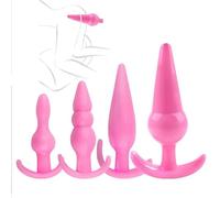 Ensemble de pratique de hanche compact 4 pièces pour hommes et femmes, accessoires portables d'intérieur, 3 couleurs au choix - Q (Rose)