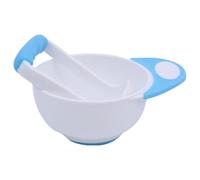 Ensemble de préparation d'aliments pour bébé Ensemble de préparation de purée en PP de qualité alimentaire pour bébé Comprend un bol et un presse-purée Antidérapant Résistant à la chaleur Facile à lav