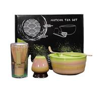 Ensemble De Préparation Matcha 4/7 Pièces, Pinceau À, Bol Exquis, Boîte Avec Fouet, Somptueux Outils Thé pour préparer le matcha(4pcs Colorful)